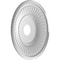 Ekena Millwork Berkshire Thermoformed PVC Ceiling Medallion Fits Canopies up to 8 3/8-in., Aged Dark Steel CMP19BECST - alternate 4